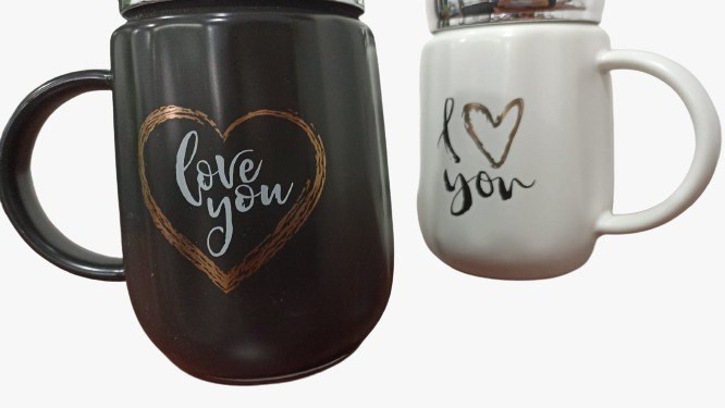 Miniatura 3 de Mug Tapa Espejo Pareja Duo Taza Regalo